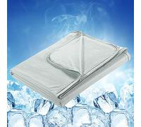 Elegear Coperta Rinfrescante in Bambù, Giapponese Arc-Chill 3.0 Q-Max>0.5 Cooling Blanket in Fibra Fresca per Letto Divano Viaggio Traspirante Leggero Doppia Faccia Coperta 200x220cm, Grigio