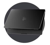 eleger Cover matte crystal compatibile con MacBook Air 13 pollici M5 M4 M3 M2 [Colore coordinato con il Mac] 2026 2025 2024 2022, Custodia rigida ultrasottile per Mac Air 13,6", nero trasparente