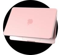 eleger Cover Matte Crystal compatibile con MacBook Neo 13 pollici A18 Pro A3404 Uscita 2026 [colore abbinato al Mac], Custodia Rigida Ultrasottile per Mac Book Neo 13", Rosa pastello trasparente