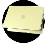 eleger Cover Matte Crystal compatibile con MacBook Neo 13 pollici A18 Pro A3404 Uscita 2026 [colore abbinato al Mac], Custodia Rigida Ultrasottile per Mac Book Neo 13", Giallo agrume trasparente