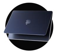 eleger Cover matte crystal compatibile con MacBook Pro 14 pollici M5 M4 M3 M2 M1 Pro/Max 2026 2025 2024 2023 2021, Custodia rigida ultrasottile per Mac Pro 14,2", mezzanotte trasparente