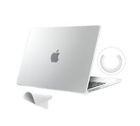 eleger Custodia non rigida compatibile con MacBook Pro 16 pollici M4 M3 M2 M1 Pro/Max A3403 A3186 A2991 A2780 A2485, versione 2024 2023 2021, Cover anti-crepa, trasparente opaco