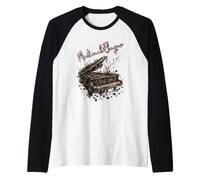 Elegie notturne - Acquarello Gotico Pianoforte Maglia con Maniche Raglan