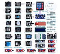 ELEGOO 37-in-1 Kit Modulo Sensore Elettronici V2.0 con Tutorial in Inglese Compatibile con Arduino IDE UNO R3 MEGA Nano, microchip