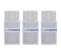 ELEGOO 400 Punti Breadboard Kit 3 Pezzi Mini Breadboard Senza Saldatura Schede Prototipo Proto Shield Blocchi di Collegamento di Distribuzione per Arduino, Raspberry Pi, ESP-32