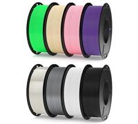 ELEGOO Filamento PL 1.75 mm Multicolore Set da 8 bobine da 250 g, Filamento PLA Plus per Stampante 3D, Precisione Dimensionale +/- 0.02 mm, Filamento per La Maggior Parte delle Stampanti 3D