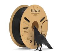 ELEGOO Filamento PL 1.75mm Nero 1KG, Filamento PLA Plus per Stampante 3D, Precisione Dimensionale +/- 0.02mm, Filamento per La Maggior Parte delle Stampanti 3D