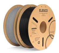 ELEGOO Filamento PL 1.75mm Nero e Grigio 2KG, Filamento PLA Plus per Stampante 3D, Precisione Dimensionale +/- 0.02mm, Filamento per La Maggior Parte delle Stampanti 3D