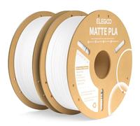 ELEGOO Filamento PLA Matte Bianco 2 kg, 1,75 mm, Opaco PLA Filamento per Stampante 3D, precisione di misurazione +/- 0,02 mm, adatto per maggior parte delle stampanti 3D FDM