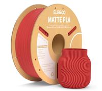 ELEGOO Filamento PLA Matte Rosso Rubino 1 kg, 1,75 mm, Opaco PLA Filamento per Stampante 3D, precisione di misurazione +/- 0,02 mm, adatto per maggior parte delle stampanti 3D FDM