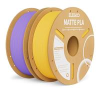 ELEGOO Filamento PLA Matte Viola Lavanda & Giallo Sole 2 kg, 1,75 mm, Opaco PLA Filamento per Stampante 3D, precisione di misurazione +/- 0,02 mm, adatto per maggior parte delle stampanti 3D FDM