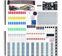 ELEGOO Kit Elettronico con Breadboard, Cavetti, Resistenze, Condensatori, LED, Potenziometri (235 Pezzi) per Raspberry Pi UNO R3 MEGA