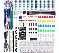 ELEGOO Kit Elettronico con Breadboard di 830 Punti, Cavetti, Modulo Alimentazione, Potenziometri per Raspberry Pi UNO R3 MEGA