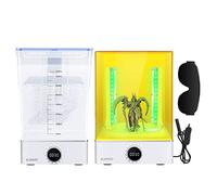 ELEGOO Mercury XS Bundle Stazione di lavaggio e indurimento separati per grandi modelli stampati, compatibile con stampanti 3D Saturno e Marte, con una lampada UV portatile per polimerizzazione