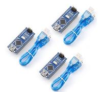 ELEGOO Nano with headers Scheda Pre-saldato di Microcontrollore con cavo USB, Schede Madre Compatibile con Arduino IDE