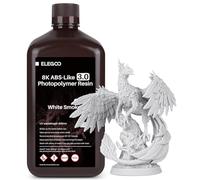 ELEGOO Resina 8K ABS-like 3.0, Alta Precisione e Dettagli Realistici, 2 kg Fumo Bianco, Basso Odore, Non Fragile, Compatibile con Saturn 2, Saturn 4 e Saturn 4 Ultra