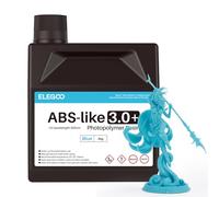 ELEGOO Resina ABS-Like 3.0+ 2 kg Blu, UV Rapida per LCD, Alta Precisione, Non Fragile, Maggiore Forza e Durezza, Compatibile con Stampanti 3D LCD/DLP
