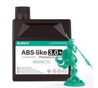 ELEGOO Resina ABS-Like 3.0+ 2 kg Verde Menta, UV Rapida per LCD, Alta Precisione, Non Fragile, Maggiore Forza e Durezza, Compatibile con Stampanti 3D LCD/DLP