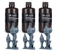 ELEGOO Resina Fotopolimerica Standard 8K 405nm a Polimerizzazione UV Migliore per la Stampante 3D Saturn 2 8K LCD Grigio Spazio 3000G