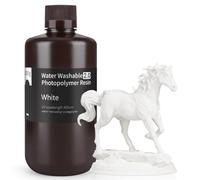 ELEGOO Resina Lavabile ad Acqua 2.0 Aggiornata, Minore Restringimento e Maggiore Precisione, 1 kg Bianco, UV 405nm per Stampanti 3D LCD