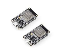 ELEGOO Scheda di Sviluppo ESP32 USB C 2PCS, 2.4GHz WiFi+Bluetooth Dual Mode con Microcontrollore Dual-Core per Arduino IDE, Supporto MicroPython, NodeMCU, AP/STA/AP+STA, Chip Seriale CP2102