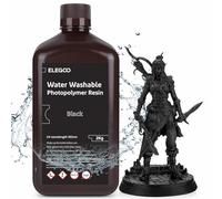ELEGOO Stampante 3D Lavabile in Acqua Resina UV 405 nm Resina Standard Fotopolimerizzante Rapido per Stampante 3D LCD/DLP/SLA Nero 2000G