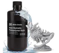 ELEGOO Stampante 3D Resina Lavabile in Acqua 8K 405nm Polimerizzante UV LCD Ideale per Stampante 3D LCD Saturn 2 8K Fumo Bianco 1000G