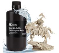ELEGOO Stampante 3D Resina Lavabile in Acqua 8K 405nm Polimerizzante UV LCD Ideale per Stampante 3D LCD Saturn 2 8K Vaniglia 1000G