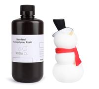 ELEGOO Stampante 3D Resina veloce LCD 405nm Resina fotopolimerizzante UV Resina fotopolimerica standard per stampa 3D LCD Bianco 1000g
