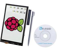 ELEGOO Touch Screen per Raspberry Pi LCD da 3,5 pollici, Display TFT 480x320 per Raspberry Pi A, A+, B, B+, 2B, 3B, 3B+, 3A+, 4B, 5B, Zero, Zero W e Zero 2 W, Interfaccia SPI con Touch Pen SC06