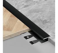 Elehing Solut - Profilo flessibile in alluminio, 90 cm, 3 pezzi, per casa o ufficio, nero, 15,5 mm