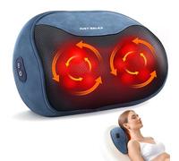 ELEHOT-Store 4D Shiatsu Massaggiatore con Funzione di Riscaldamento, Elettrici Cuscino Massaggiante, Cuscini per Massaggi per 3 Velocita con Cambio di Direzione, Casa, Ufficio, Come, Regalo