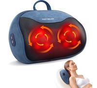 ELEHOT-Store 4D Shiatsu Massaggiatore con Funzione di Riscaldamento, Elettrici Cuscino Massaggiante, Cuscini per Massaggi per 3 Velocita con Cambio di Direzione, Casa, Ufficio, Come, Regalo