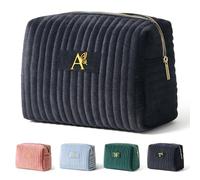 Elehui Borsa da viaggio trapuntata per il trucco, regalo di compleanno personalizzato per donne, organizer per accessori di bellezza, regalo unico per mamma, moglie, sorella, migliore amica