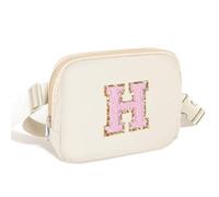 Elehui Marsupio iniziale per ragazze borse a tracolla piccola borsa da cintura per le donne Marsupio alla moda con cinturino regolabile Tracolla personalizzata ovunque Borsa sul petto Accessori da