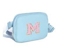Elehui Marsupio iniziale per ragazze borse a tracolla piccola borsa da cintura per le donne Marsupio alla moda con cinturino regolabile Tracolla personalizzata ovunque Borsa sul petto Accessori da