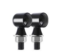 ELEKMPMGTD 12V Moto Indicatore Direzione Luminoso Indicatore Direzione Posteriore Per Buell Per Cafe Racer Bobber(2piece Black)