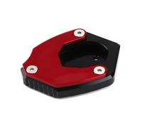 ELEKMPMGTD Accessori Moto per Kawasaki per Eliminator 500 per Eliminator500 2024-2025 Estensione Cavalletto Laterale Cuscinetto Estensione Piastra ingrandimento cavalletto(Rosso)