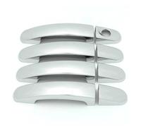 ELEKMPMGTD Auto Copertura Cromata Maniglia Portiera Per Focus Per Escape Per Kuga C-Max S-Max Per Galaxy Per Mondeo 2013 2014 2015 2016 2017 2018(Argento 1 foro)