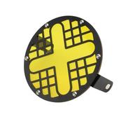 ELEKMPMGTD Per Il Trionfo Per Bonneville T100 T120 Per Thunderbird Sport Per Thruxton Motorcycle 7" Retrò Coprifaro Protezione Della Griglia(Giallo)