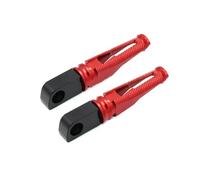 ELEKMPMGTD per Y&amaha YZF R1 R6 R1M R1S Accessori per Moto Pedane Posteriori Adattatore Poggiapiedi Pedane Pilota Passeggero Pedali Moto(Rosso)