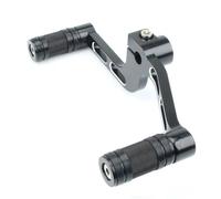 ELEKNZBZTG Kit di pedane per leva del cambio in alluminio per moto, pedane per comandi centrali per Sportster per XL883 per XL 1200 Pedale del cambio pieghevole(A-Black)