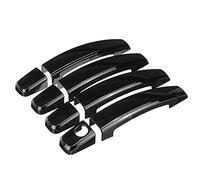 ELEKNZBZTG Maniglia Esterna Della Porta Set di 8 copri maniglie per 4 porte in ABS nero Per Chevrolet Cruze, Per Malibu e Per Vauxhall Antara, Corsa