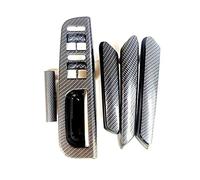 ELEKNZBZTG Sostituzione Maniglia Interna Portiera Set Di Maniglie Interne Per Portiere E Interruttori Per Finestrini Per Passat B5 1998-2005 In Fibra Carbonio