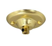 ElekTek Piastra serracavo da soffitto diametro 75mm Ideale per lampadine a sospensione vintage a filamento. Finiture metalliche verniciate con colore a polvere Ottone