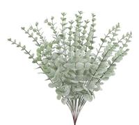 Elektheim 24 pezzi, decorazione artificiale di eucalipto, foglie di eucalipto, rami come piante vere, decorazione da tavolo, matrimonio, feste, casa, giardino, vaso da pavimento, composizione floreale