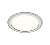 Elektra - Faretto da incasso a LED, rotondo, 230 V, dimmerabile, luce bianca neutra 4000 K, 173 lumen, diametro 82 mm, colore argento