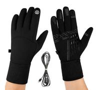 Elektrische Heizhandschuhe - 1 Paar Warm Steckbar Atmungsaktiv, Touchscreen Winter Handschuhe, Thermische Fäustlinge | Skifahren Radfahren Wandern Pendeln Männer Frauen, Elektrisch Warm Touchscreen Wi