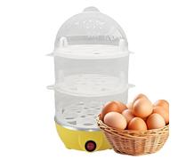 Elektrischer Eierkocher - 3 Ebenen Dampfgarer Mit Abschaltautomatik, Automatischer Eierzubereiter Für Hartgekochte Eier | Multifunktionales Küchengerät Für Mais Knödel Porridge