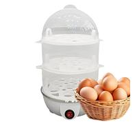 Elektrischer Eierkocher - 3 Ebenen Dampfgarer Mit Abschaltautomatik, Automatischer Eierzubereiter Für Hartgekochte Eier | Multifunktionales Küchengerät Für Mais Knödel Porridge